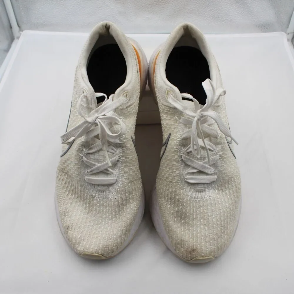 Nike React Infinity Run Flyknit 3 Size 14 Men Athletic Running Shoes White